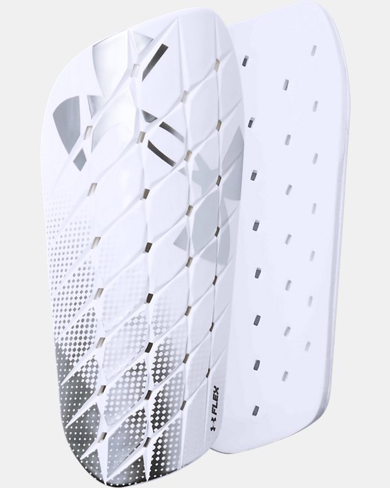 Men's UA Armour Flex Shin Guards in White image number 2